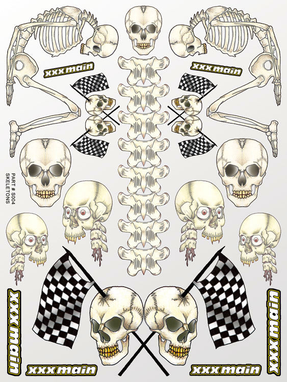 Skeletons Sticker Sheet